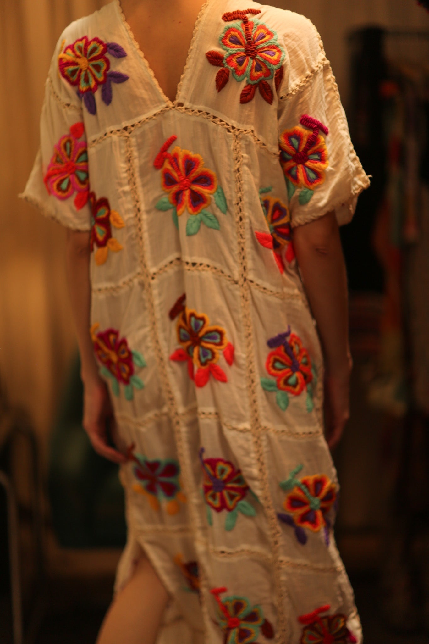 KATIA EMBROIDERED FLOWER DRESS - MOMO STUDIO BERLIN - Berlin Concept Store - sustainable & ethical fashion