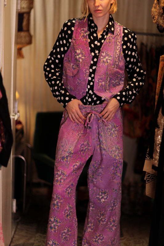 LENA KANTHA TROUSERS LAVENDER FIELD - MOMO STUDIO BERLIN - Berlin Concept Store - sustainable & ethical fashion
