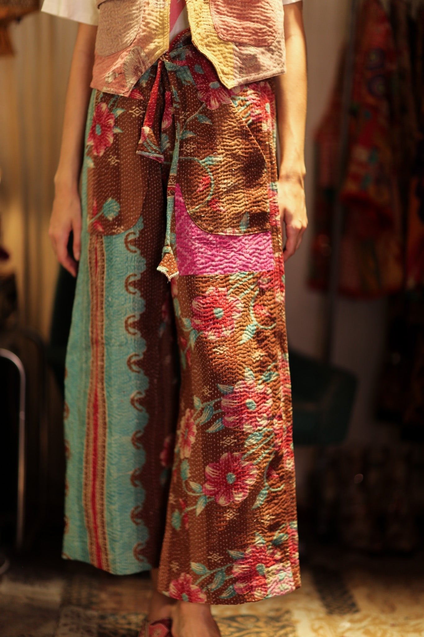 LENA KANTHA TROUSERS MINT CHOCOLATE - MOMO STUDIO BERLIN - Berlin Concept Store - sustainable & ethical fashion