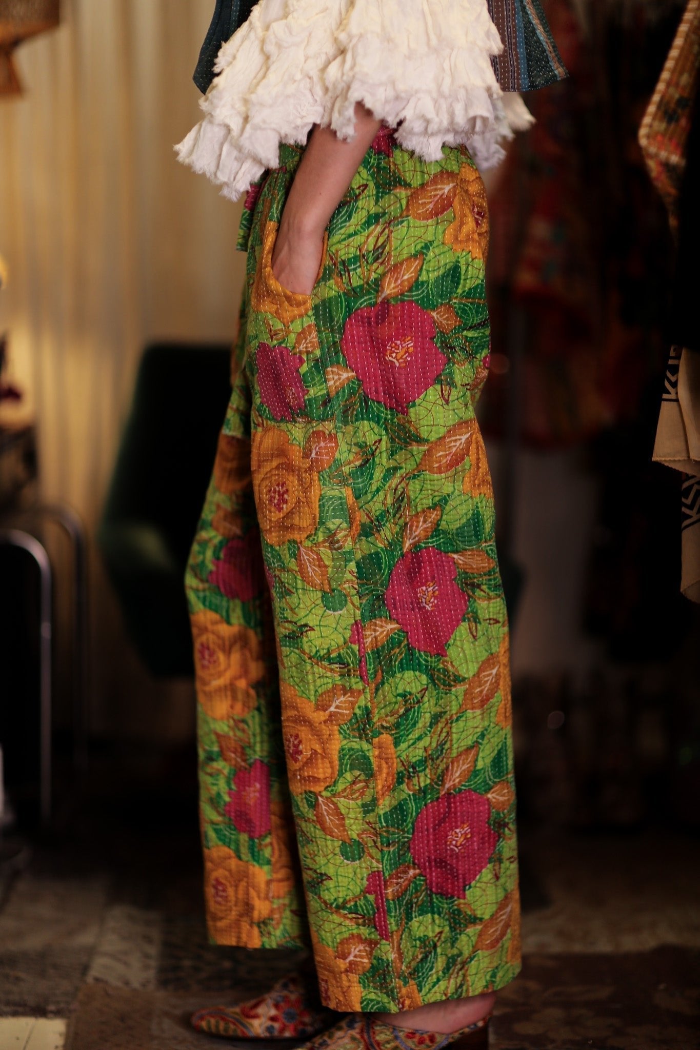 LENA KANTHA TROUSERS SALAD - MOMO STUDIO BERLIN - Berlin Concept Store - sustainable & ethical fashion