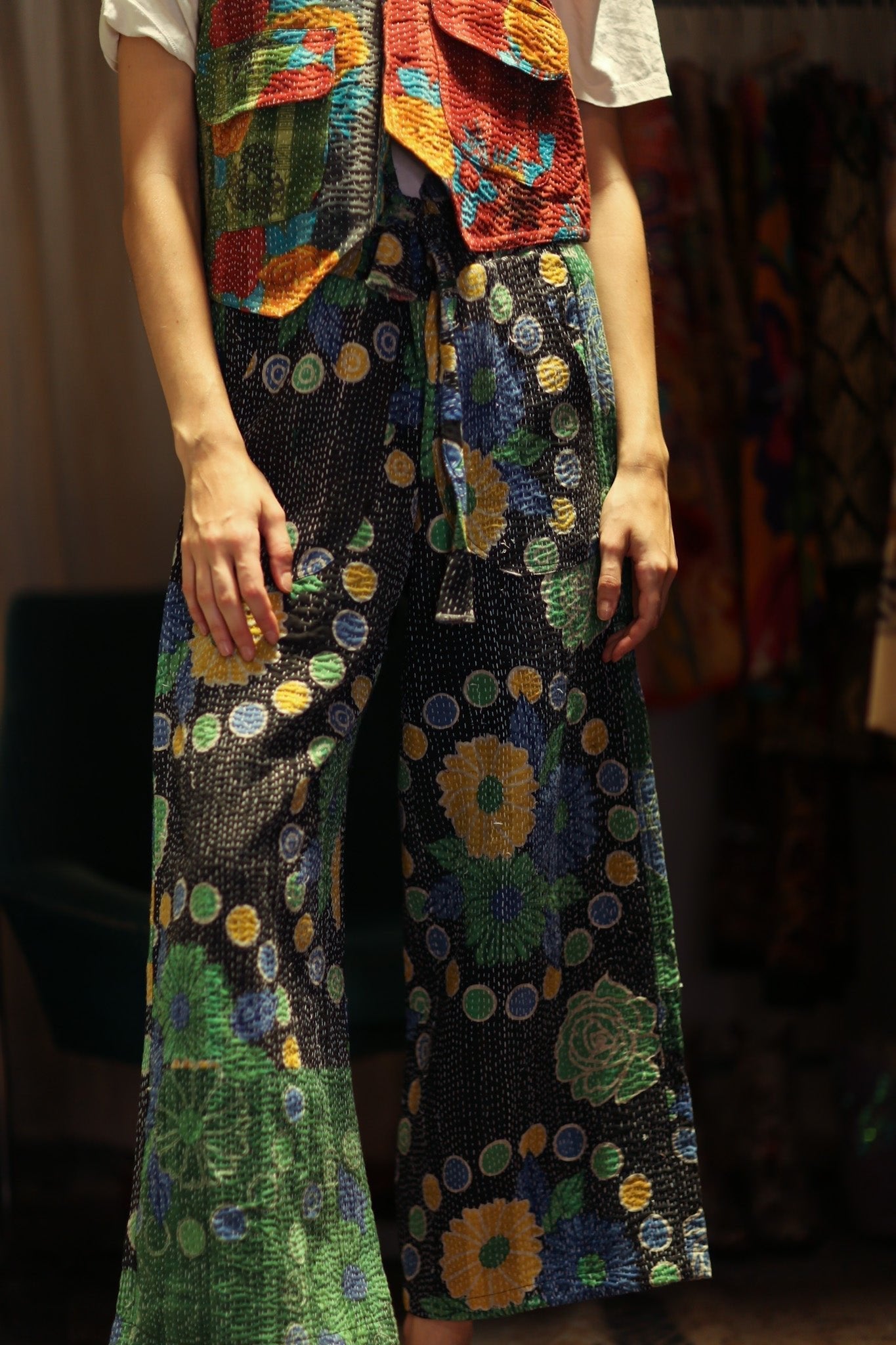 LENA KANTHA TROUSERS SUNFLOWER - MOMO STUDIO BERLIN - Berlin Concept Store - sustainable & ethical fashion