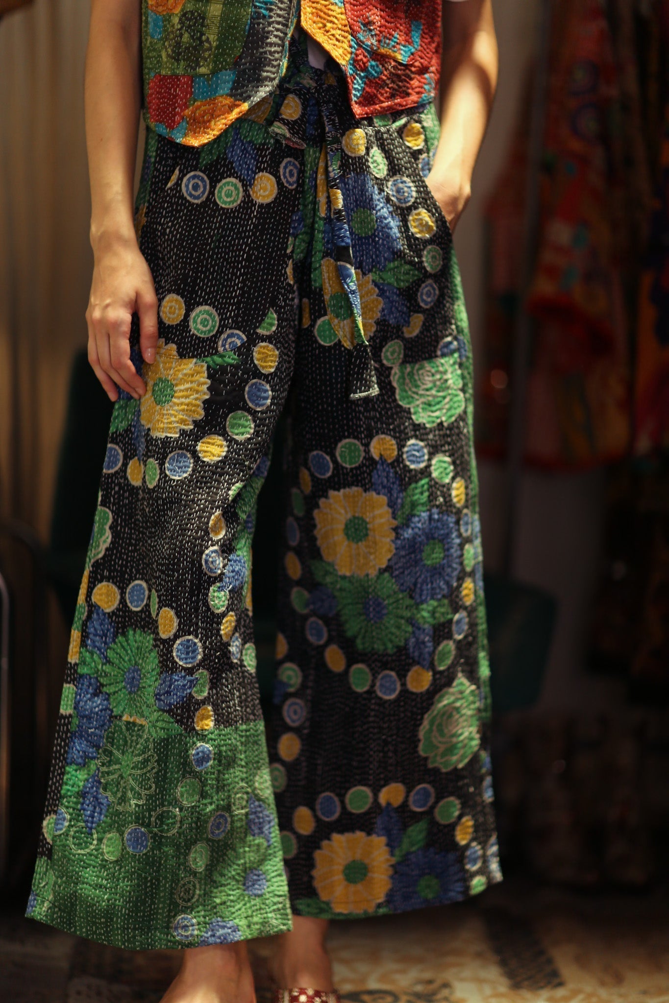 LENA KANTHA TROUSERS SUNFLOWER - MOMO STUDIO BERLIN - Berlin Concept Store - sustainable & ethical fashion