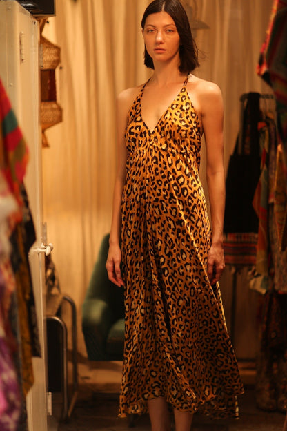 LEO PRINT DRESS HANNAH - MOMO STUDIO BERLIN - Berlin Concept Store - sustainable & ethical fashion