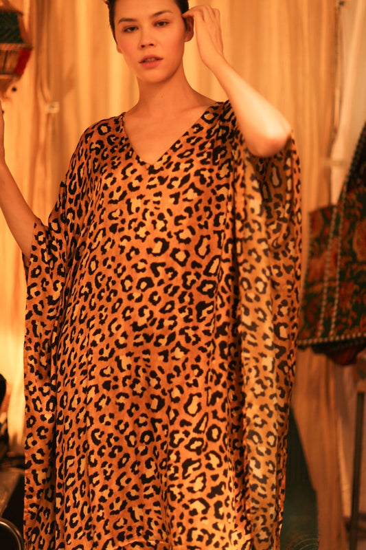 LEO PRINT KAFTAN TUNIC - MOMO STUDIO BERLIN - Berlin Concept Store - sustainable & ethical fashion
