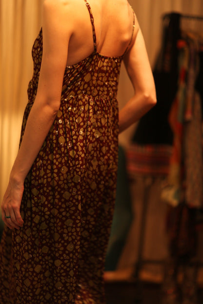LILY SILK DRESS MINI GREEN YELLOW FLORAL - MOMO STUDIO BERLIN - Berlin Concept Store - sustainable & ethical fashion
