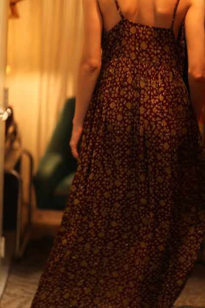 LILY SILK DRESS MINI GREEN YELLOW FLORAL - MOMO STUDIO BERLIN - Berlin Concept Store - sustainable & ethical fashion