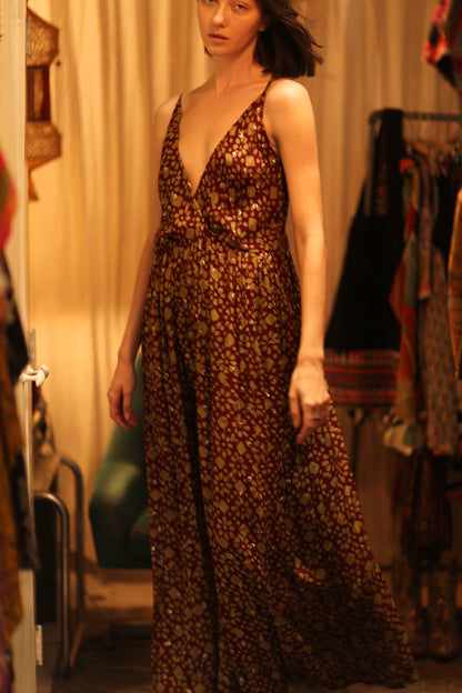 LILY SILK DRESS MINI GREEN YELLOW FLORAL - MOMO STUDIO BERLIN - Berlin Concept Store - sustainable & ethical fashion