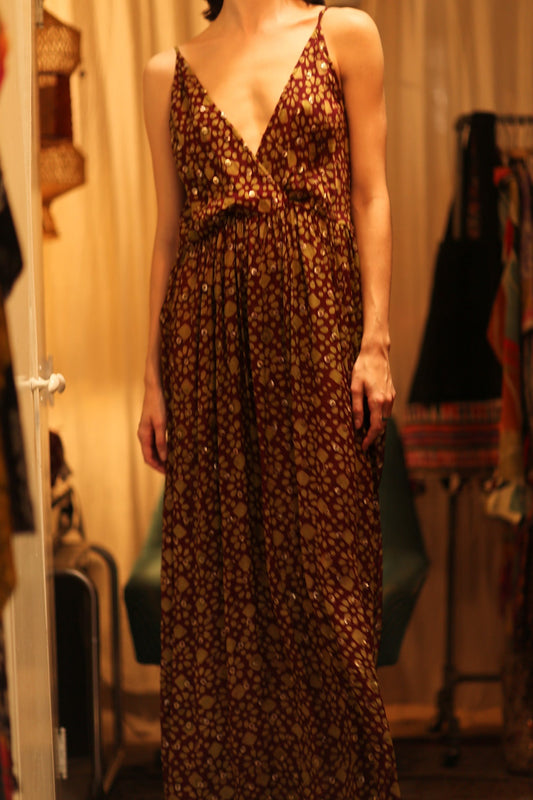 LILY SILK DRESS MINI GREEN YELLOW FLORAL - MOMO STUDIO BERLIN - Berlin Concept Store - sustainable & ethical fashion