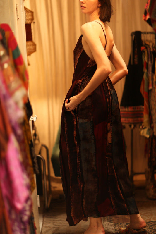 LILY SILK DRESS RED STRIPE - MOMO STUDIO BERLIN - Berlin Concept Store - sustainable & ethical fashion