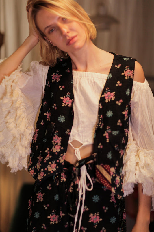 MARLENE KANTHA GILET MINI BOUQUET - MOMO STUDIO BERLIN - Berlin Concept Store - sustainable & ethical fashion