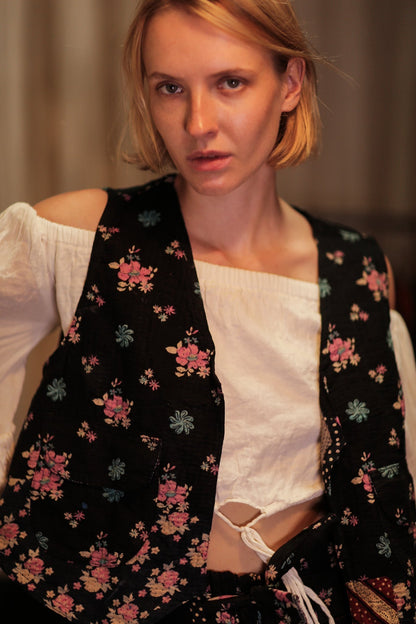 MARLENE KANTHA GILET MINI BOUQUET - MOMO STUDIO BERLIN - Berlin Concept Store - sustainable & ethical fashion