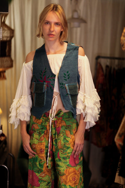 MARLENE KANTHA GILET TARTAN - MOMO STUDIO BERLIN - Berlin Concept Store - sustainable & ethical fashion