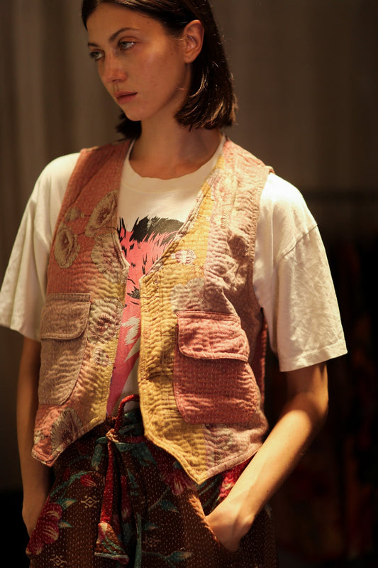 MARLENE KANTHA GILET VEST CHAMOMILE - MOMO STUDIO BERLIN - Berlin Concept Store - sustainable & ethical fashion