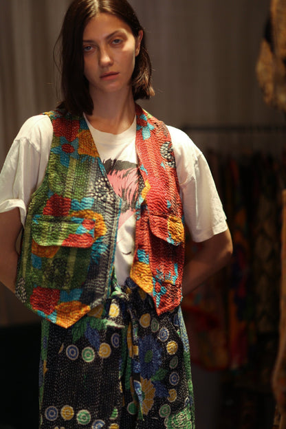 MARLENE KANTHA GILET VEST SALAD - MOMO STUDIO BERLIN - Berlin Concept Store - sustainable & ethical fashion