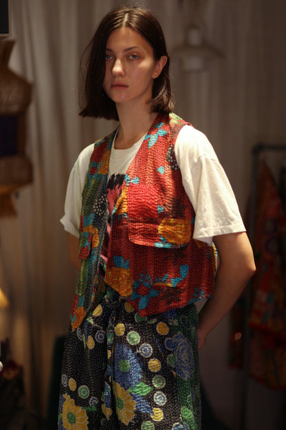 MARLENE KANTHA GILET VEST SALAD - MOMO STUDIO BERLIN - Berlin Concept Store - sustainable & ethical fashion