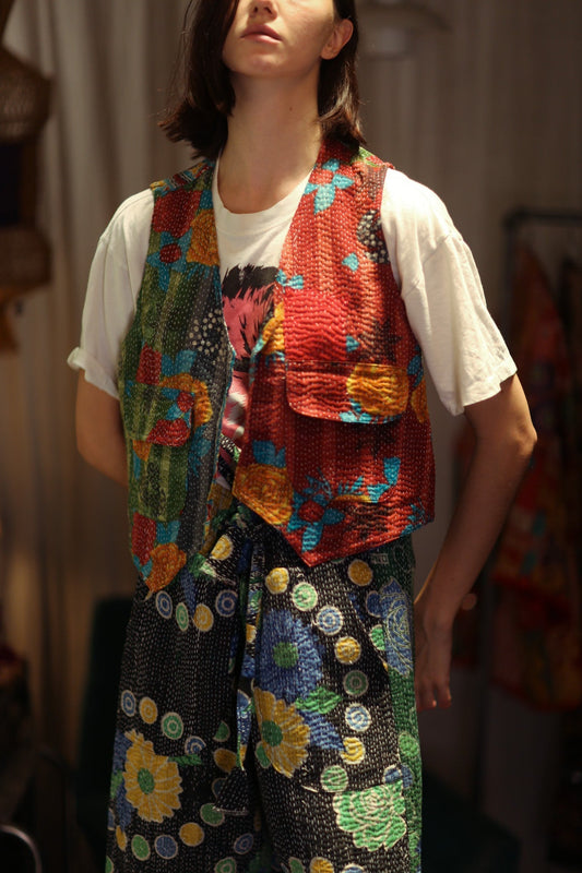 MARLENE KANTHA GILET VEST SALAD - MOMO STUDIO BERLIN - Berlin Concept Store - sustainable & ethical fashion