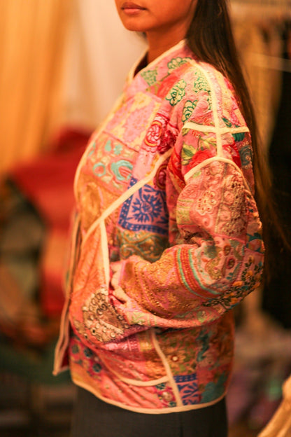 PINK PATCHWORK JACKET FRINA - MOMO STUDIO BERLIN - Berlin Concept Store - sustainable & ethical fashion