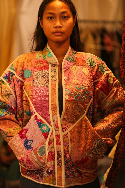 PINK PATCHWORK JACKET FRINA - MOMO STUDIO BERLIN - Berlin Concept Store - sustainable & ethical fashion