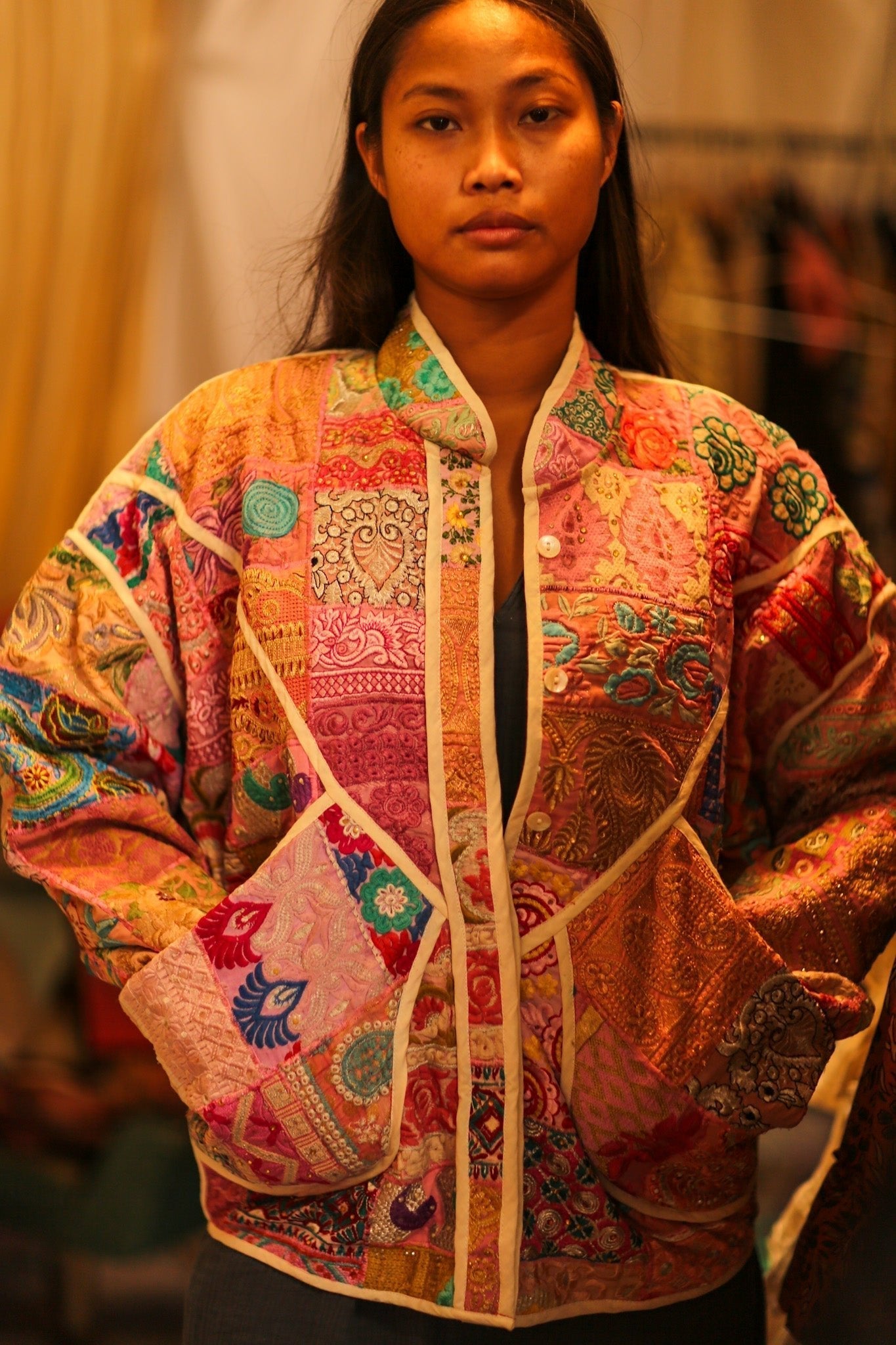 PINK PATCHWORK JACKET FRINA - MOMO STUDIO BERLIN - Berlin Concept Store - sustainable & ethical fashion