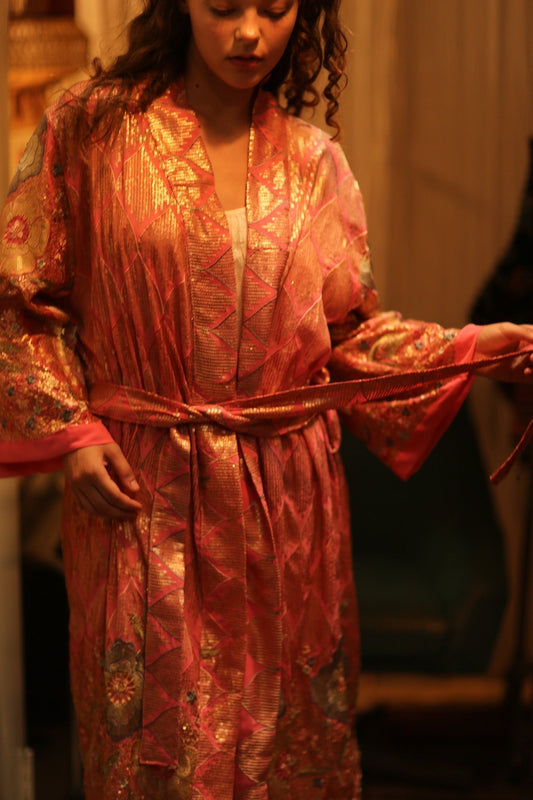 PINK SEQUIN KIMONO ARABELLA - MOMO STUDIO BERLIN - Berlin Concept Store - sustainable & ethical fashion