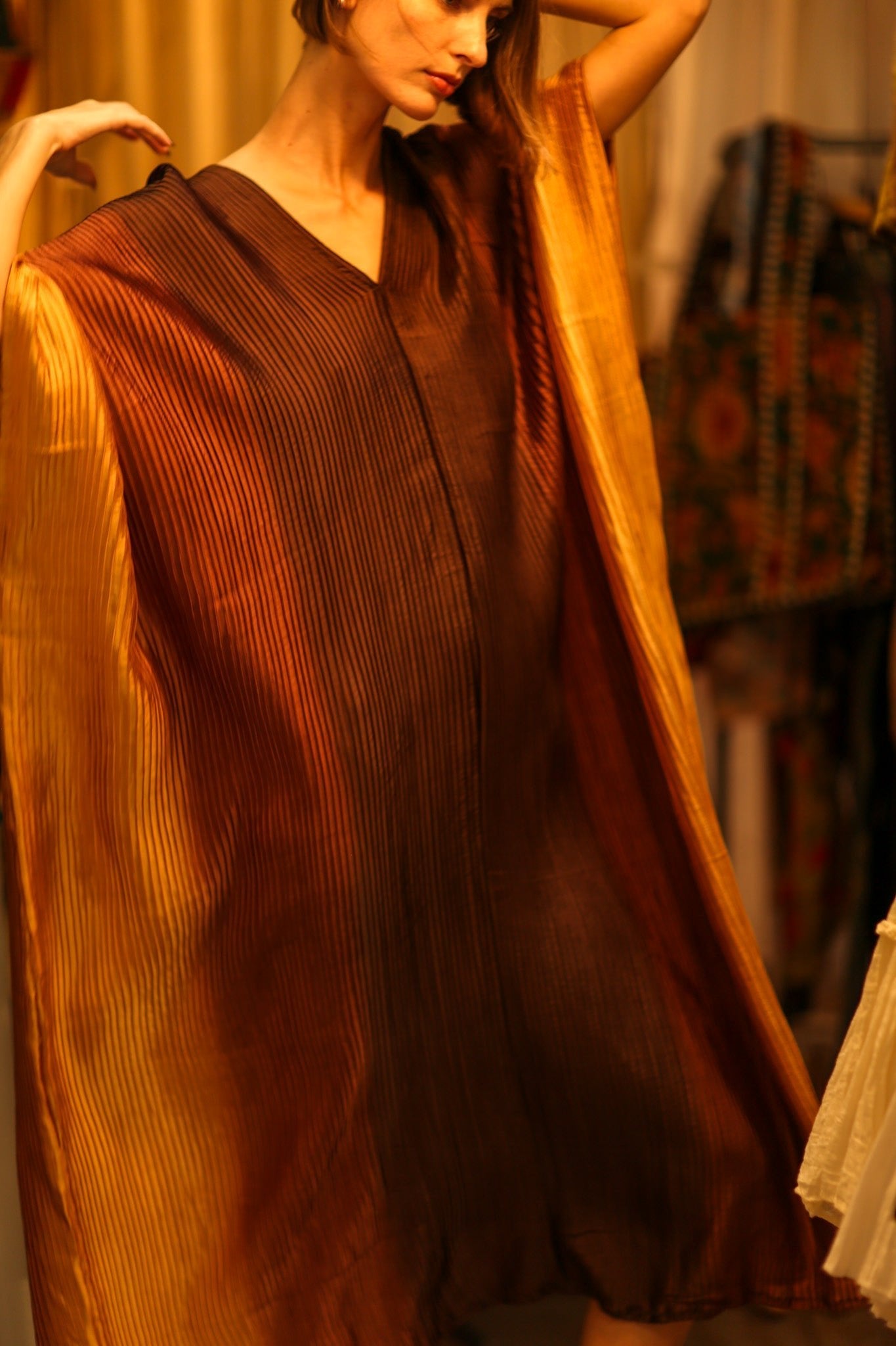 PLEATED SUNSET KAFTAN - MOMO STUDIO BERLIN - Berlin Concept Store - sustainable & ethical fashion