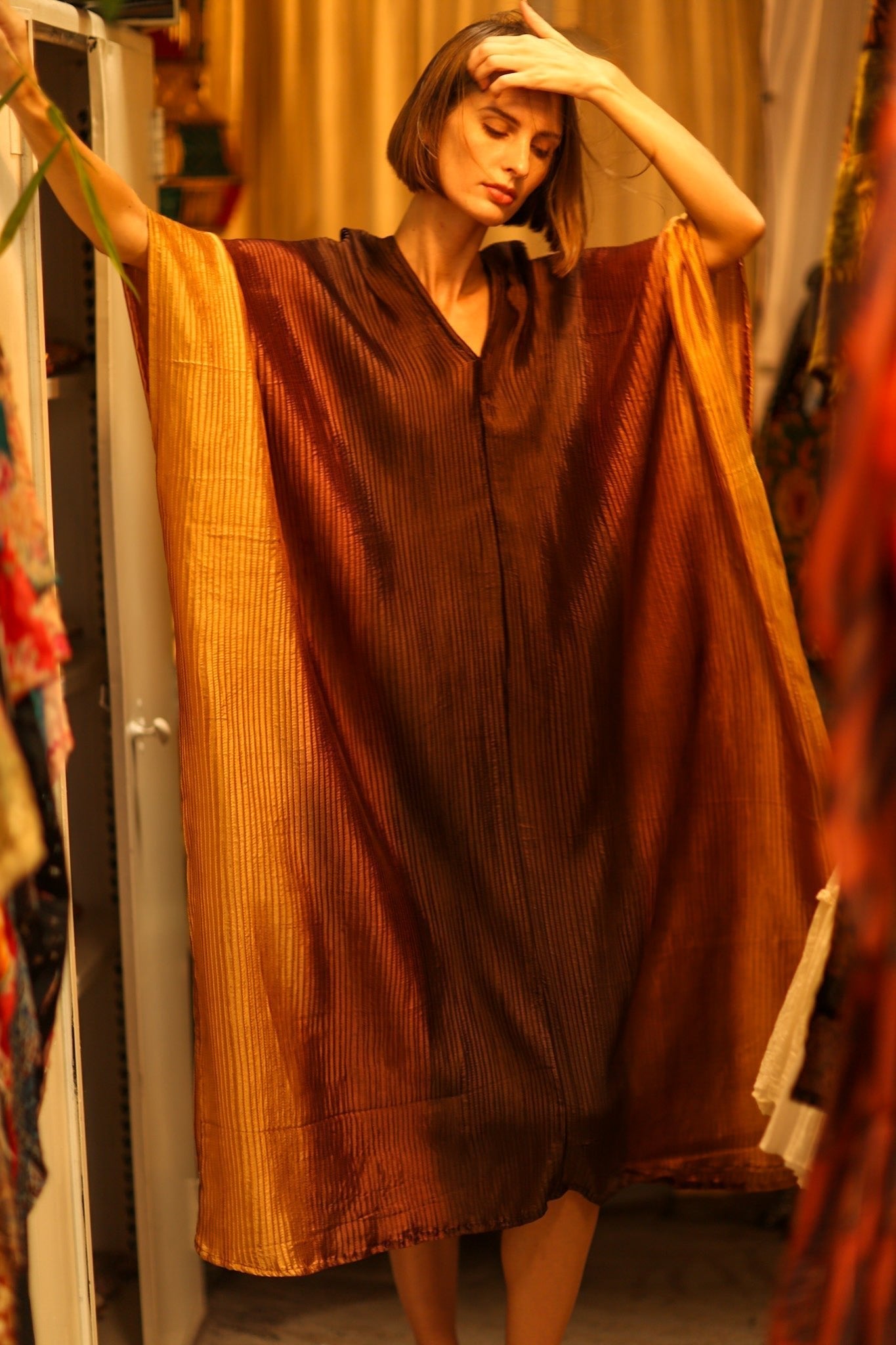 PLEATED SUNSET KAFTAN - MOMO STUDIO BERLIN - Berlin Concept Store - sustainable & ethical fashion