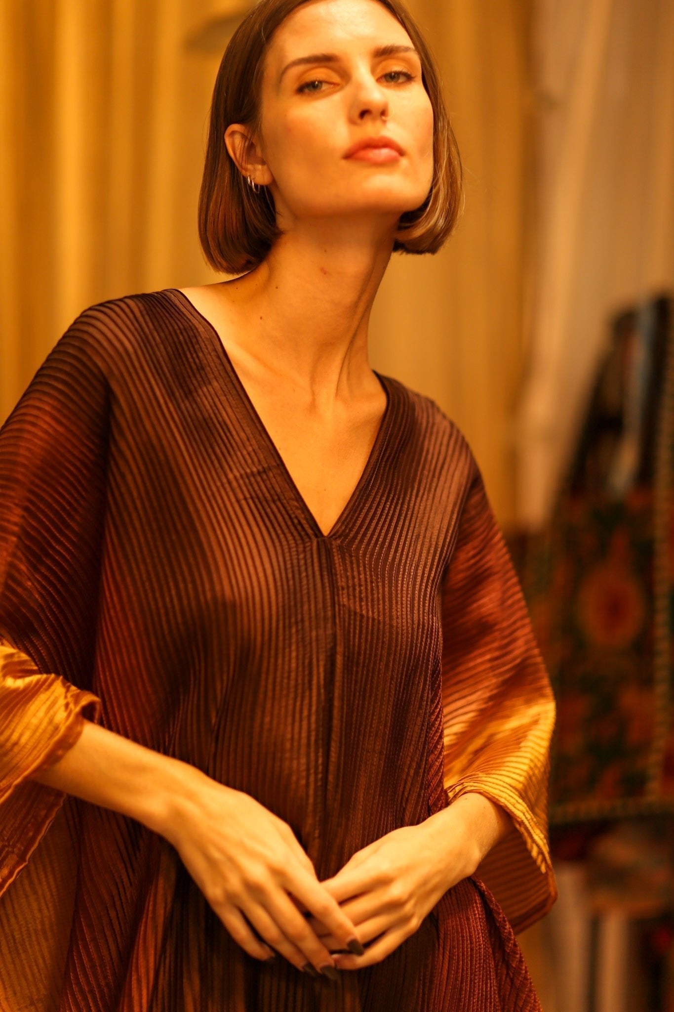PLEATED SUNSET KAFTAN - MOMO STUDIO BERLIN - Berlin Concept Store - sustainable & ethical fashion