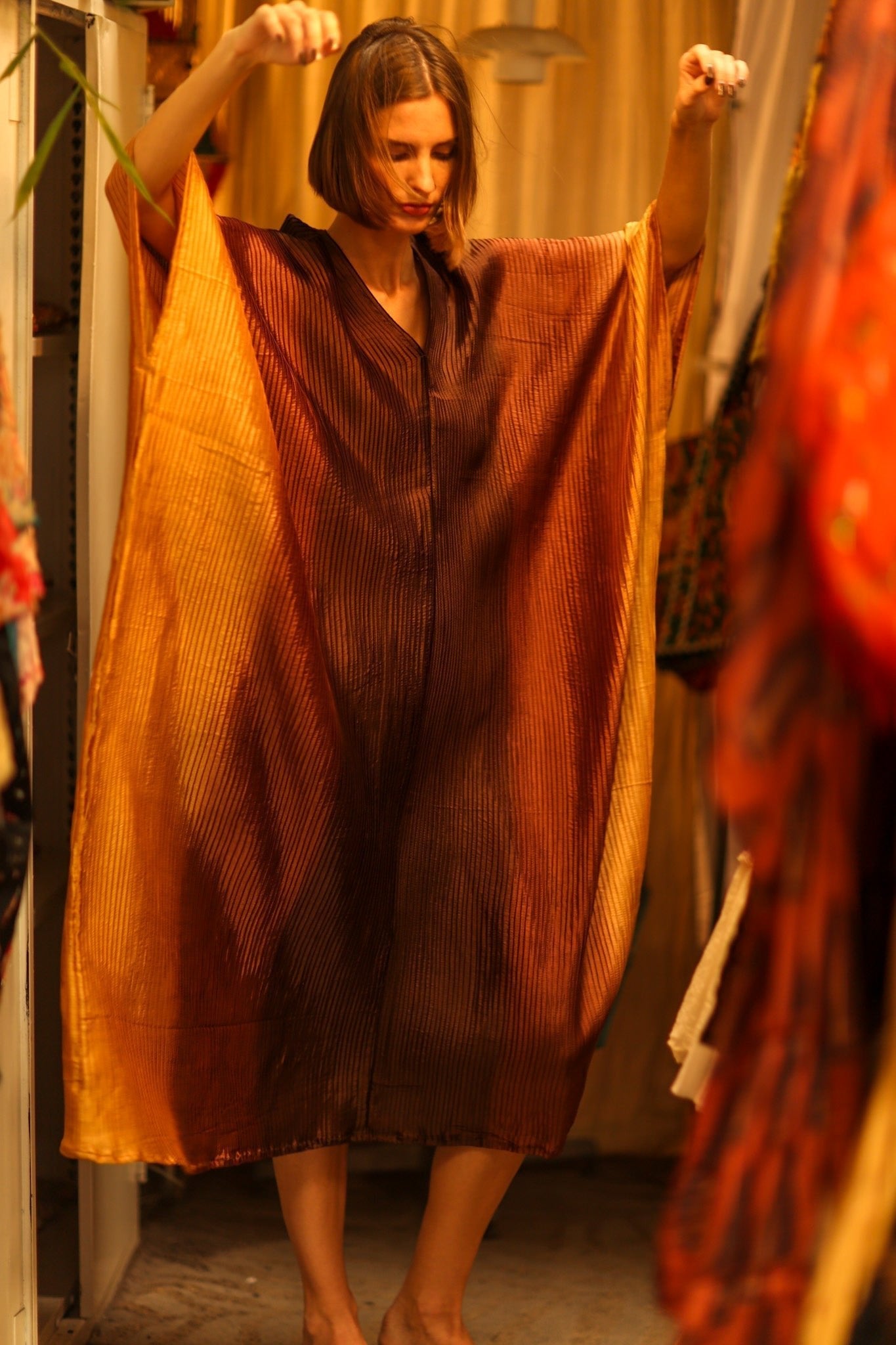PLEATED SUNSET KAFTAN - MOMO STUDIO BERLIN - Berlin Concept Store - sustainable & ethical fashion