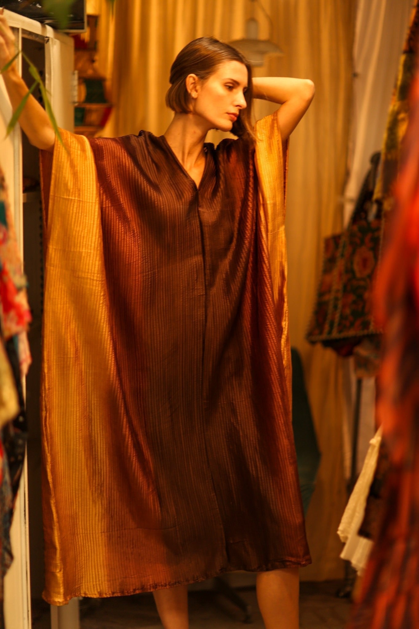 PLEATED SUNSET KAFTAN - MOMO STUDIO BERLIN - Berlin Concept Store - sustainable & ethical fashion