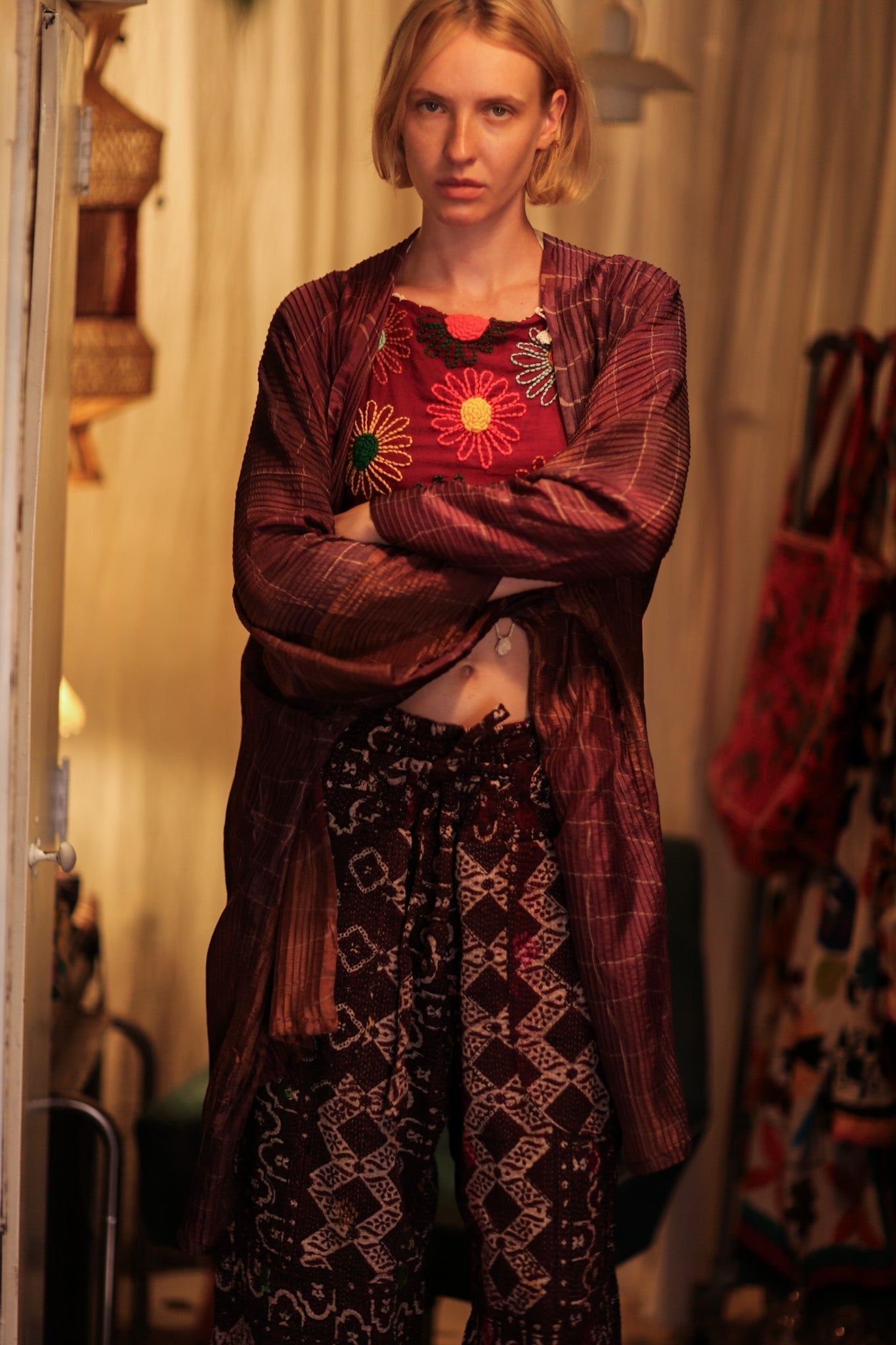 PLEATED THAI SILK KIMONO - MOMO STUDIO BERLIN - Berlin Concept Store - sustainable & ethical fashion