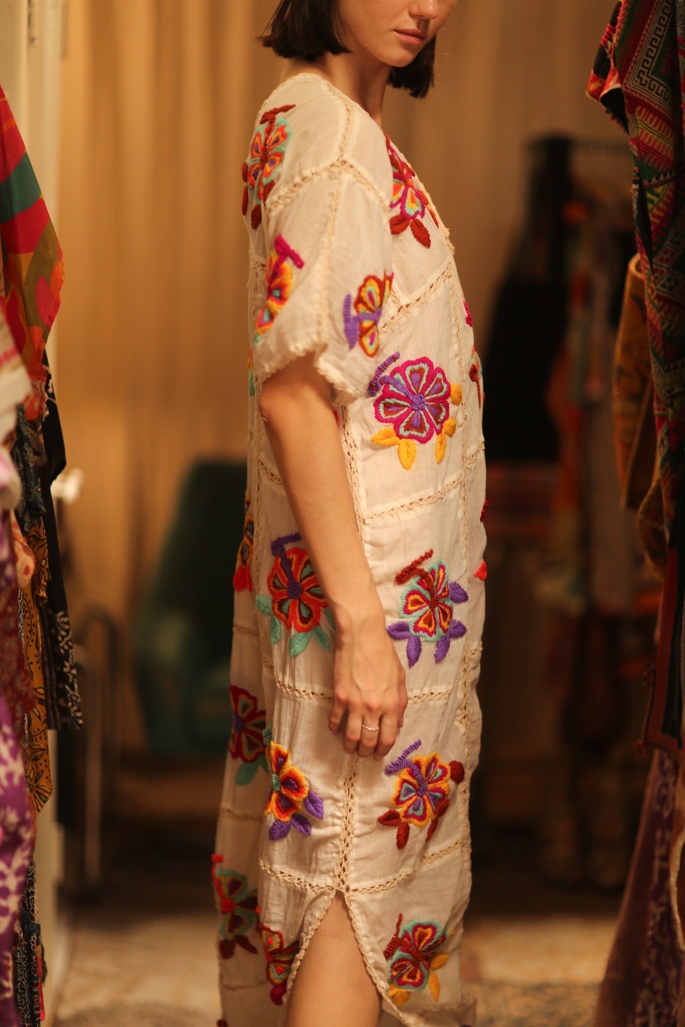 RAVEE EMBROIDERED COTTON DRESS - MOMO STUDIO BERLIN - Berlin Concept Store - sustainable & ethical fashion