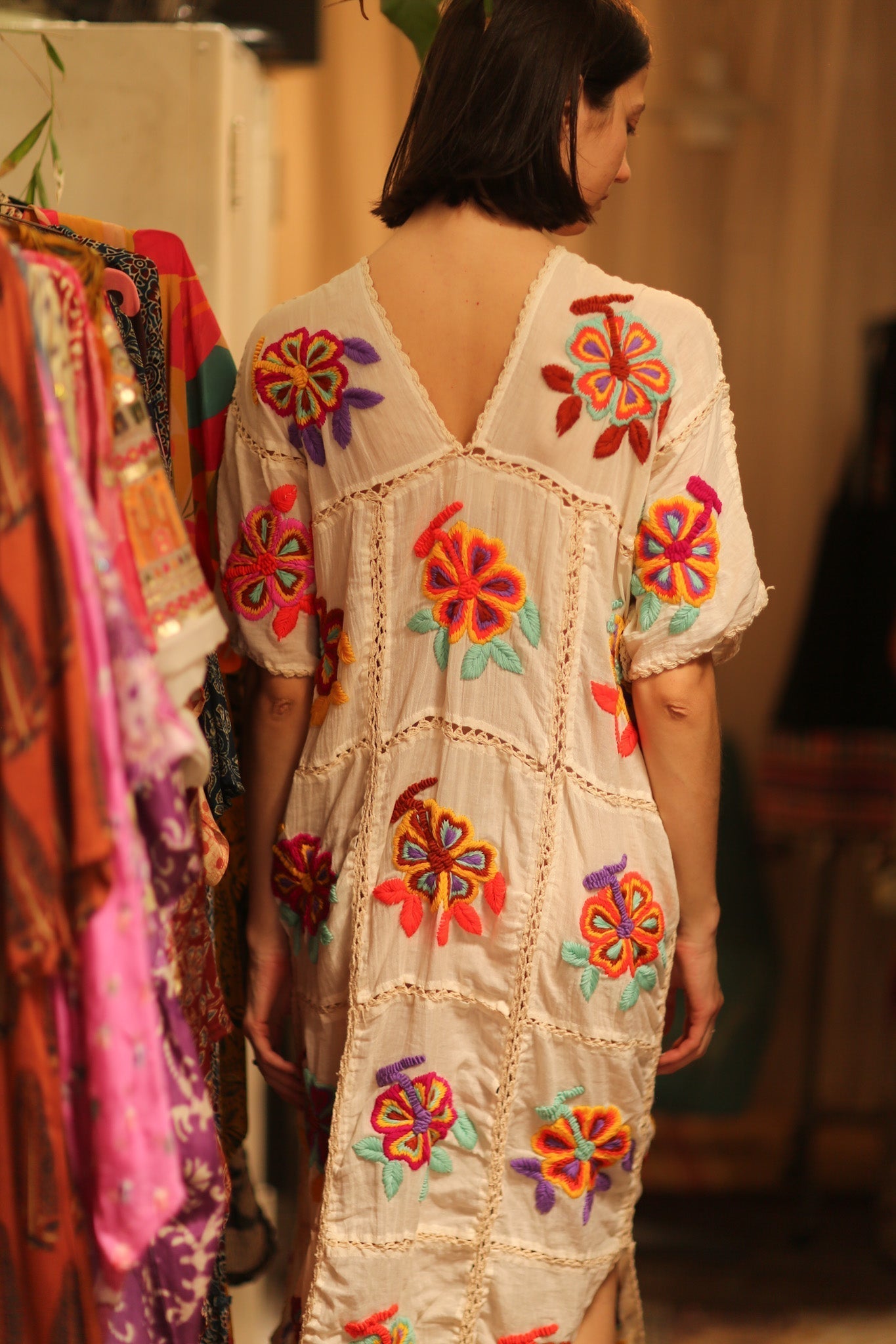 RAVEE EMBROIDERED COTTON DRESS - MOMO STUDIO BERLIN - Berlin Concept Store - sustainable & ethical fashion