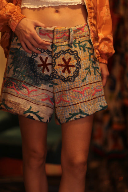 RAYA EMBROIDERED SHORTS - MOMO STUDIO BERLIN - Berlin Concept Store - sustainable & ethical fashion