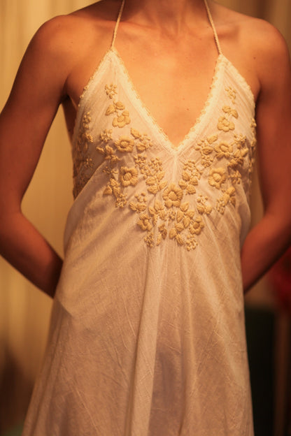 ROSE EMBROIDERED COTTON DRESS - MOMO STUDIO BERLIN - Berlin Concept Store - sustainable & ethical fashion