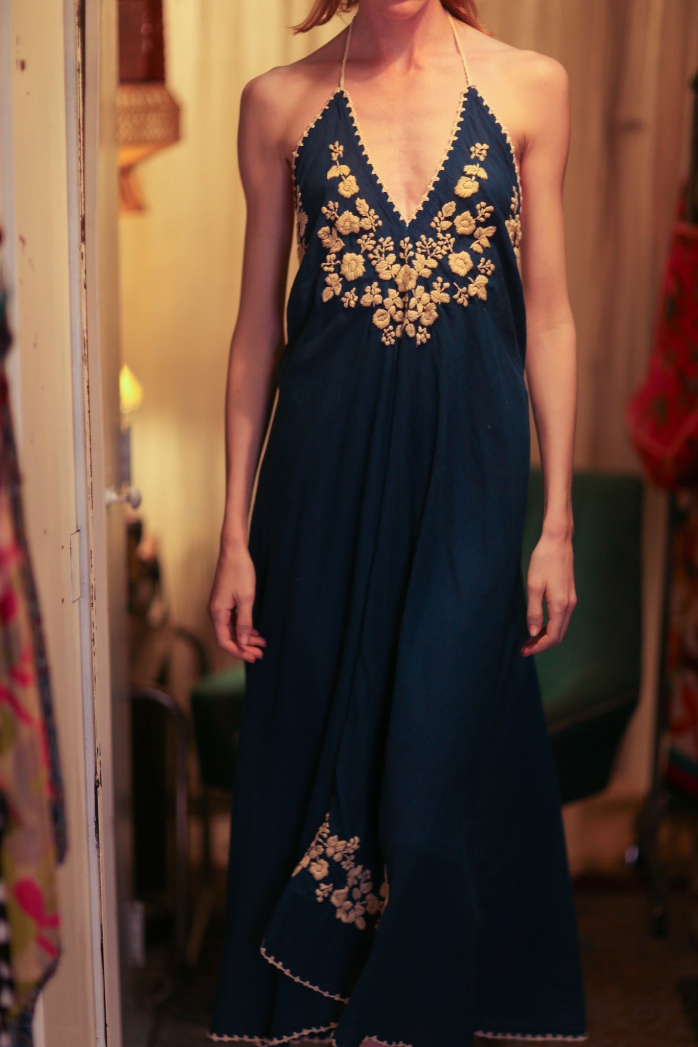 ROSE EMBROIDERED COTTON DRESS - MOMO STUDIO BERLIN - Berlin Concept Store - sustainable & ethical fashion