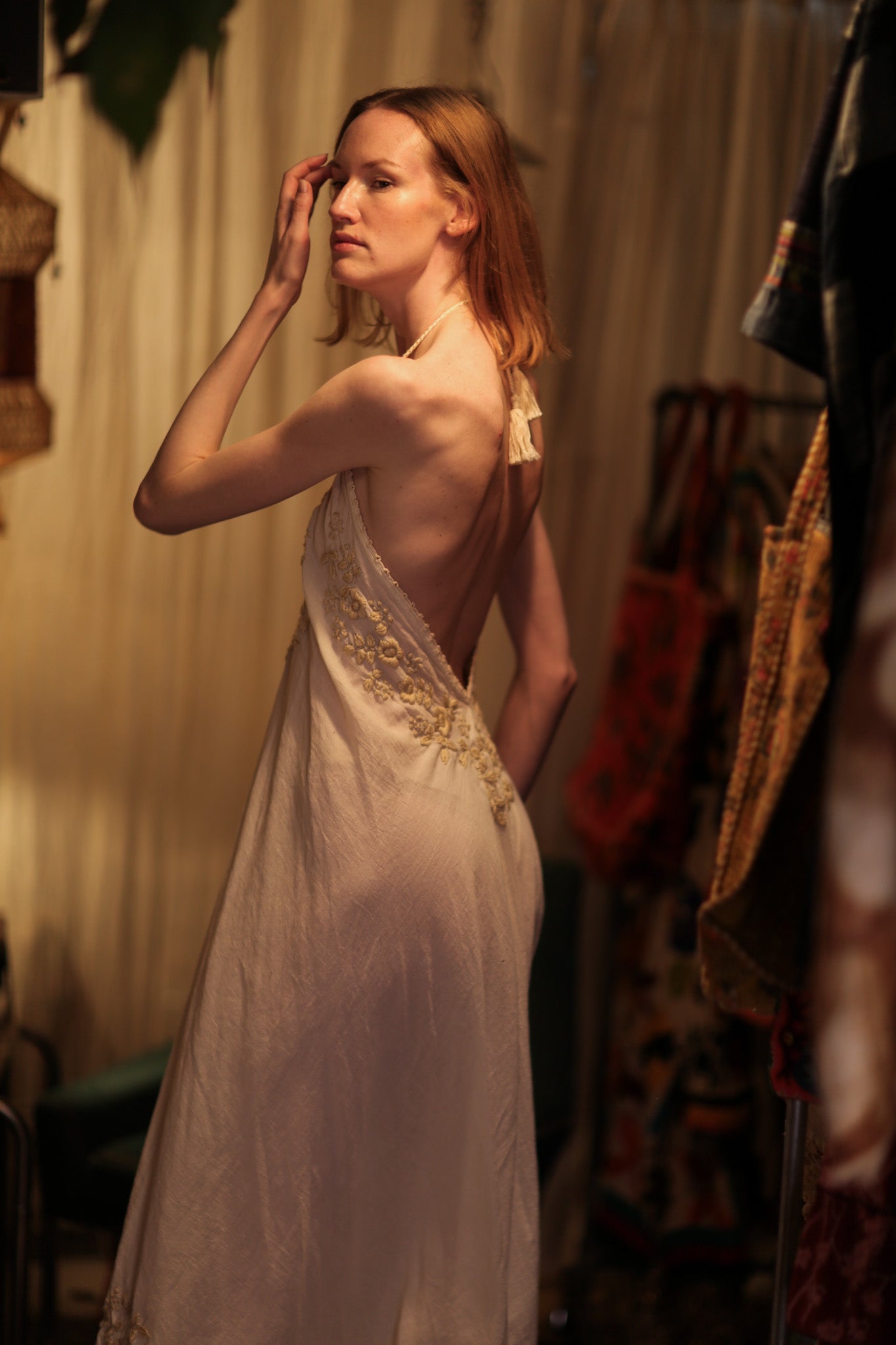 ROSE EMBROIDERED COTTON DRESS - MOMO STUDIO BERLIN - Berlin Concept Store - sustainable & ethical fashion