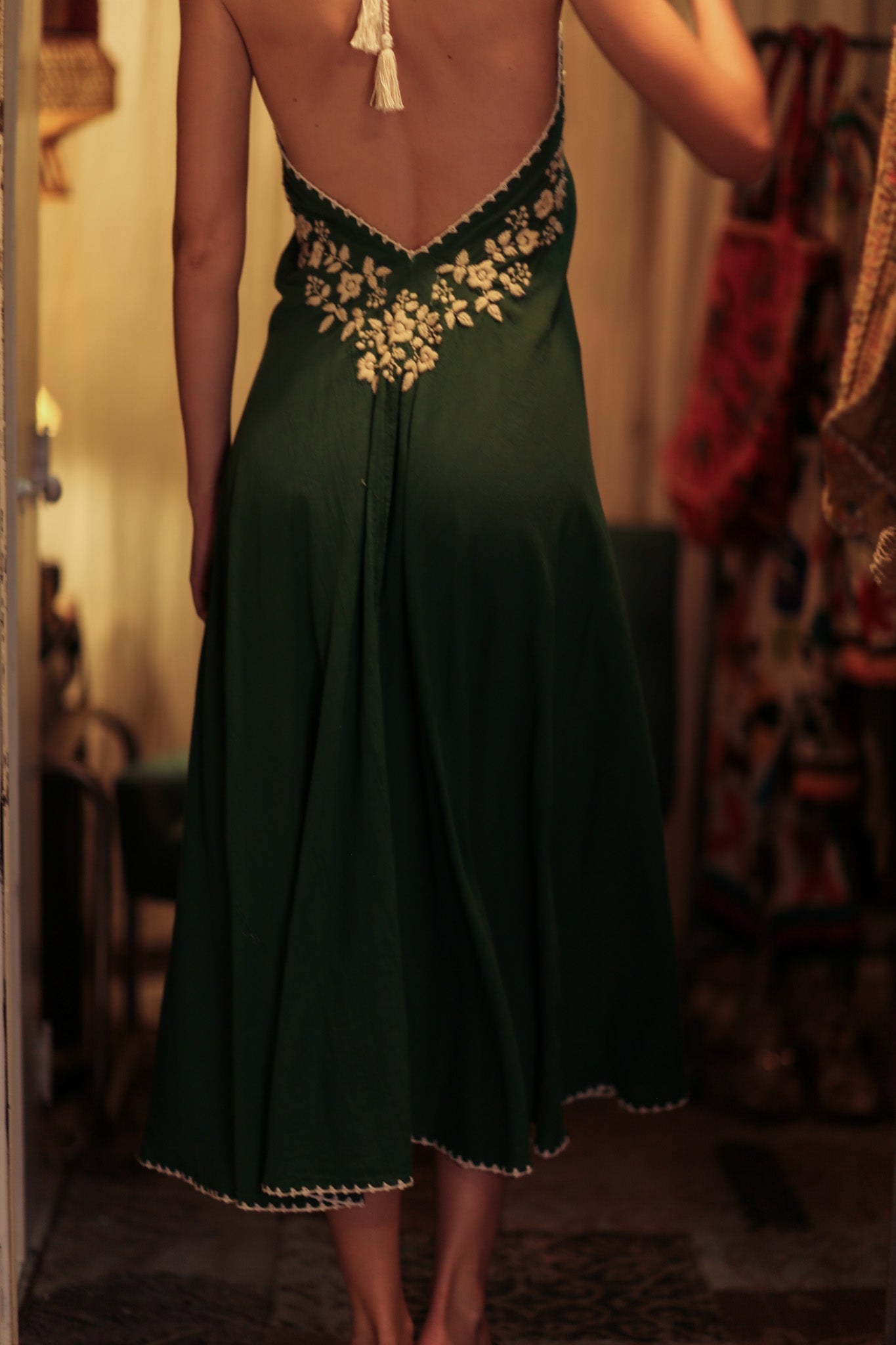 ROSE EMBROIDERED COTTON DRESS - MOMO STUDIO BERLIN - Berlin Concept Store - sustainable & ethical fashion