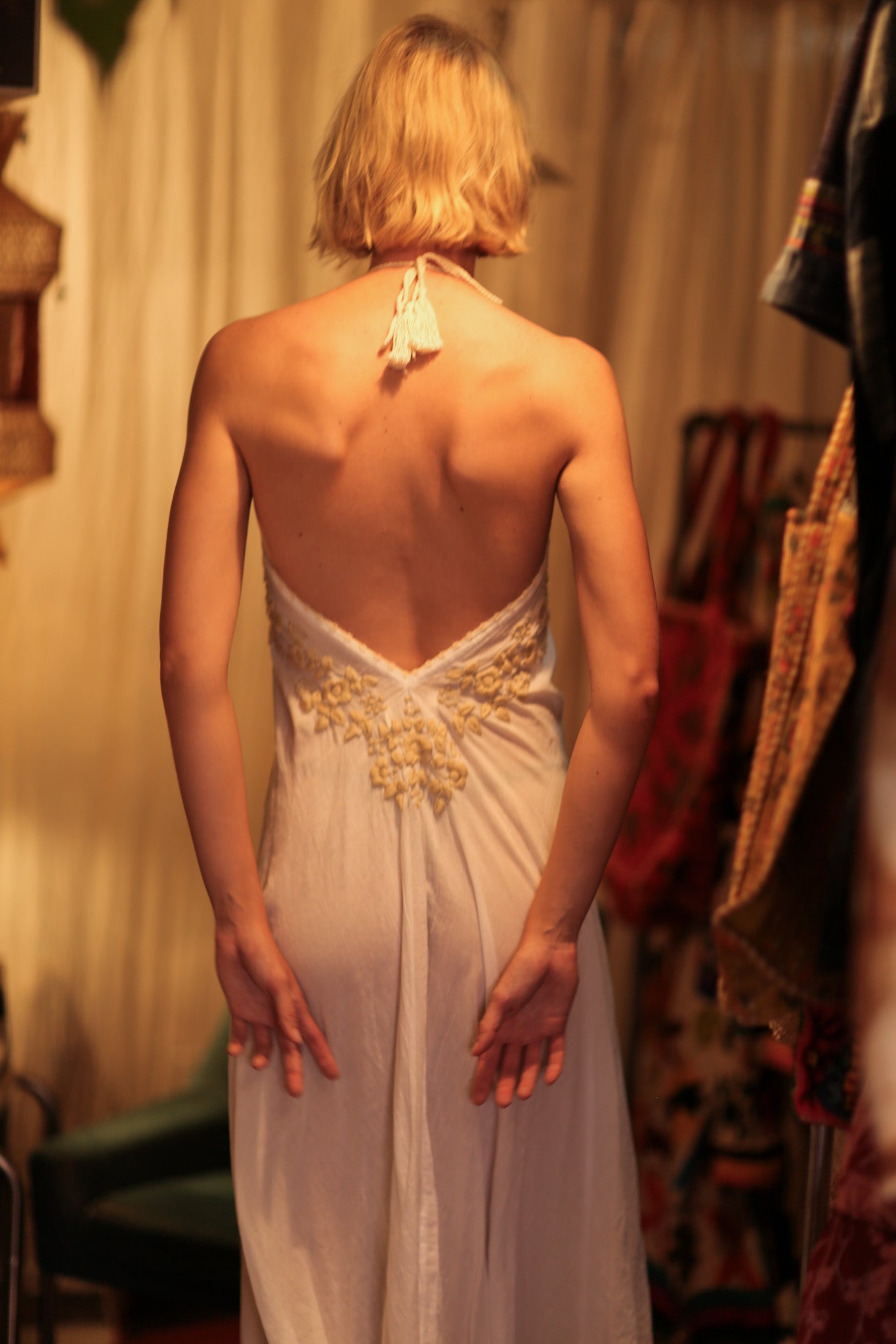 ROSE EMBROIDERED COTTON DRESS - MOMO STUDIO BERLIN - Berlin Concept Store - sustainable & ethical fashion