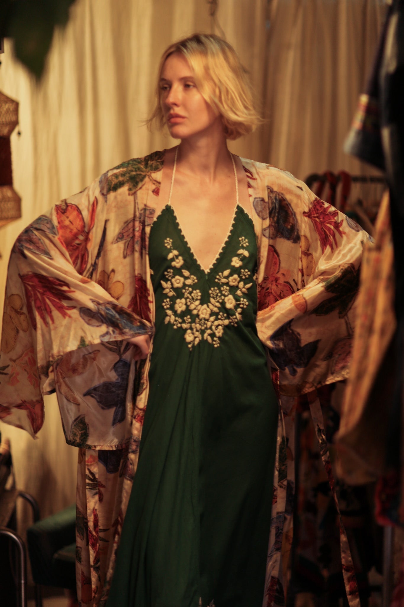ROSE EMBROIDERED COTTON DRESS - MOMO STUDIO BERLIN - Berlin Concept Store - sustainable & ethical fashion