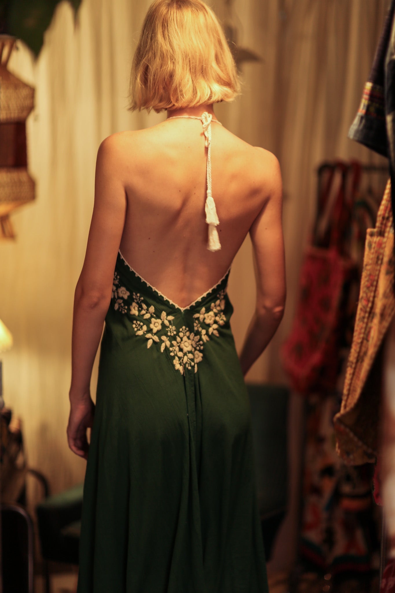 ROSE EMBROIDERED COTTON DRESS - MOMO STUDIO BERLIN - Berlin Concept Store - sustainable & ethical fashion