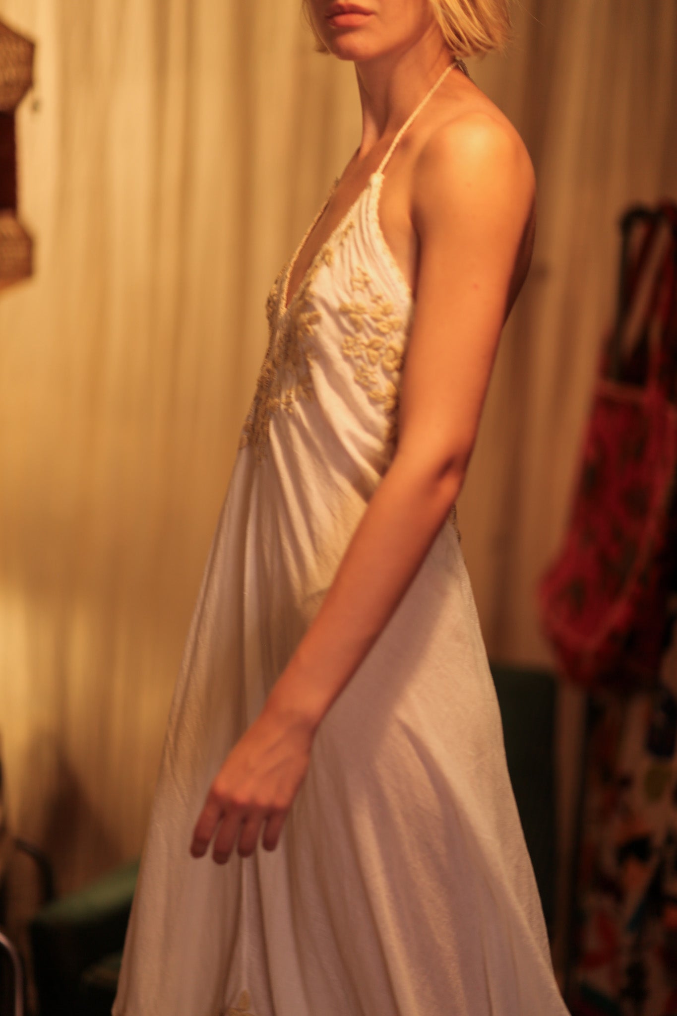 ROSE EMBROIDERED COTTON DRESS - MOMO STUDIO BERLIN - Berlin Concept Store - sustainable & ethical fashion