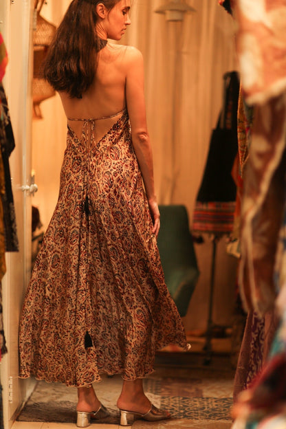 SILK DRESS HANNAH INDIAN SUMMER - MOMO STUDIO BERLIN - Berlin Concept Store - sustainable & ethical fashion