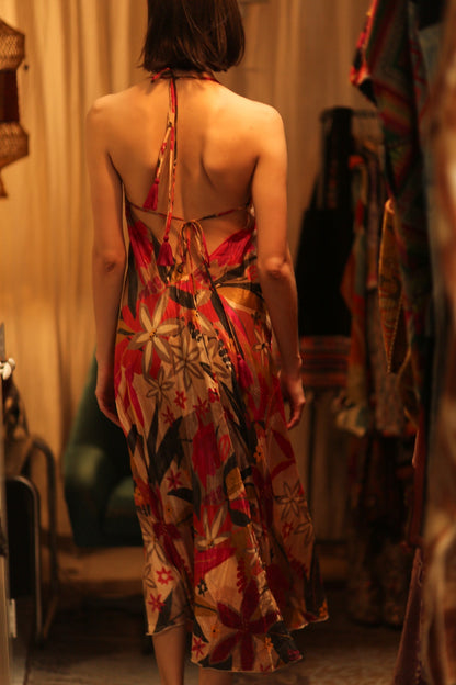 SILK DRESS HANNAH SUMMER NIGHTS - MOMO STUDIO BERLIN - Berlin Concept Store - sustainable & ethical fashion