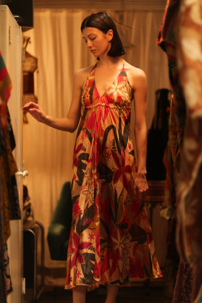 SILK DRESS HANNAH SUMMER NIGHTS - MOMO STUDIO BERLIN - Berlin Concept Store - sustainable & ethical fashion