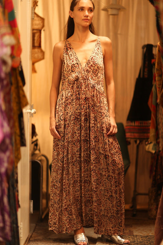 SILK DRESS LILY INDIAN SUMMER - MOMO STUDIO BERLIN - Berlin Concept Store - sustainable & ethical fashion