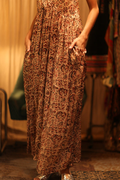 SILK DRESS LILY INDIAN SUMMER - MOMO STUDIO BERLIN - Berlin Concept Store - sustainable & ethical fashion