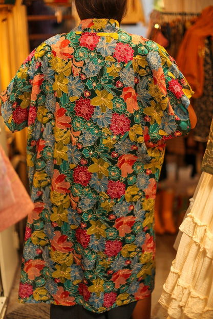 SILK EMBROIDERED KIMONO HANSU - MOMO STUDIO BERLIN - Berlin Concept Store - sustainable & ethical fashion