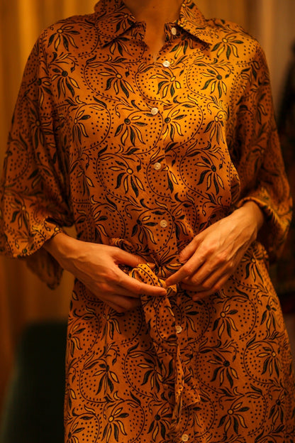 SILK HAND BLOCK PRINT DINA - MOMO STUDIO BERLIN - Berlin Concept Store - sustainable & ethical fashion