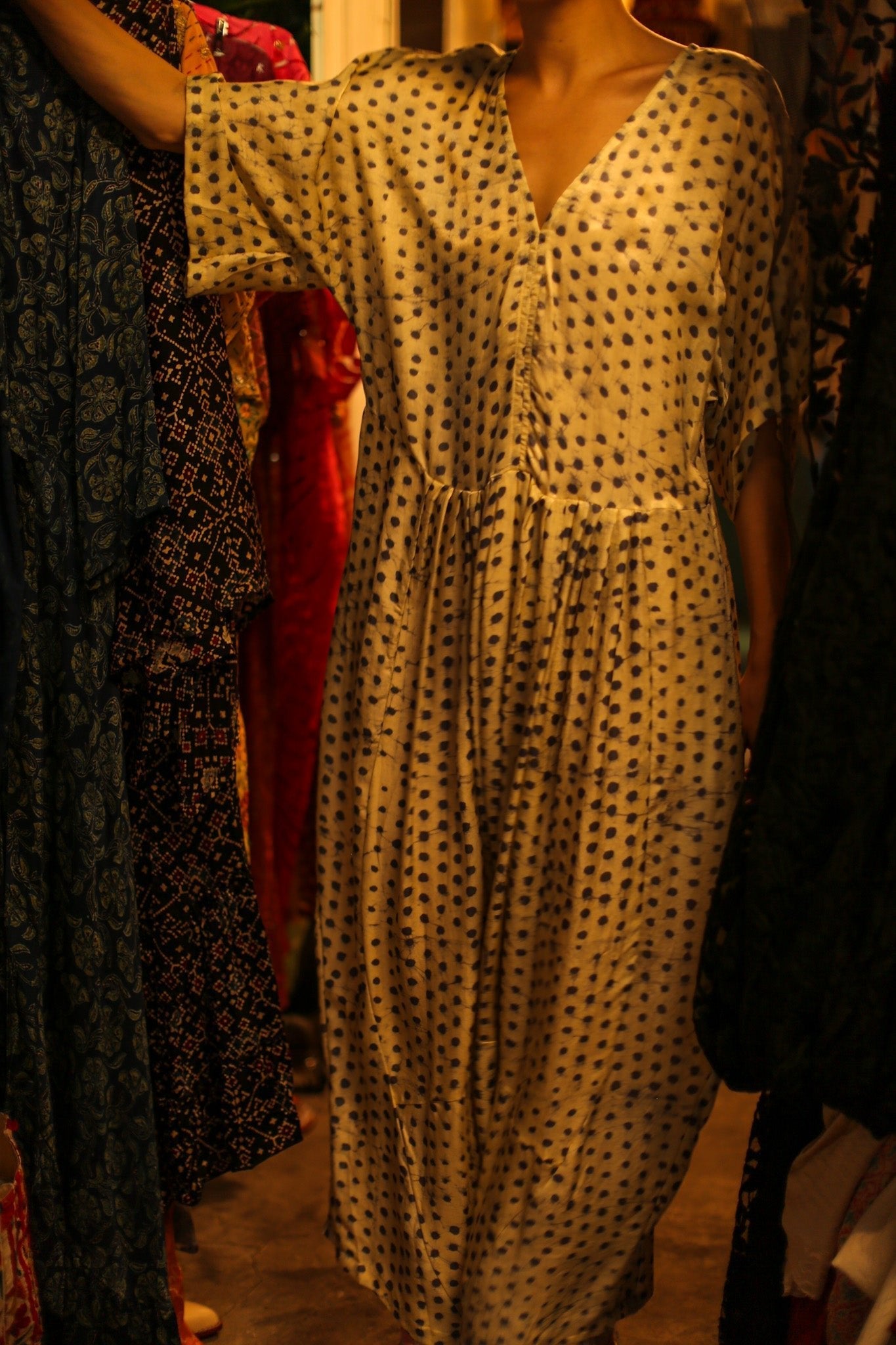 SILK KAFTAN DRESS LIA - MOMO STUDIO BERLIN - Berlin Concept Store - sustainable & ethical fashion