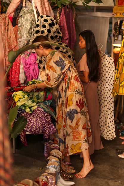 SILK KAFTAN DRESS PINA - MOMO STUDIO BERLIN - Berlin Concept Store - sustainable & ethical fashion